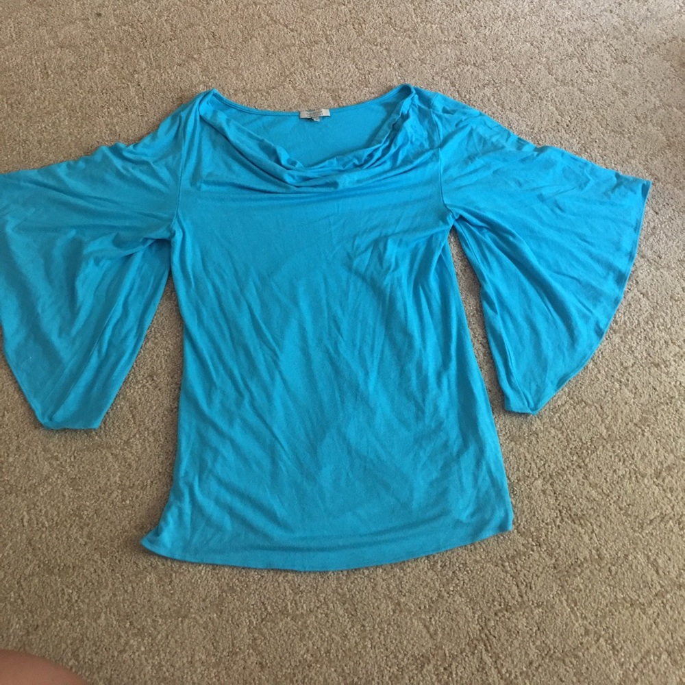 Bordeaux Los Angeles Bat Wing Sleeve Top